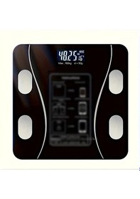 Resim Dashanshop Yüksek Hassasiyetli Akıllı Vücut Yağ Ölçer Black Tartı App Bağlantılı Banyo Tartısı Aaa Pil Dahil Değil 