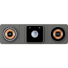 Resim Butu Xh-x8 3'ü 1 Arada 15w Kablosuz Şarj Cihazı 