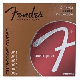 Resim Fender Dura-Tone Coated 80/20 880CL 11-52 Akustik Gitar Telleri 