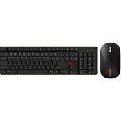 Resim Meridiangoods Lenovo İçin Kablosuz Klavye Ve Mouse Seti Black Ofis Evde Kullanım 105 Tuşlu Hafif Dayanıklı Çift Mod 2.4g Kablosuz Bağlantı Diğer 