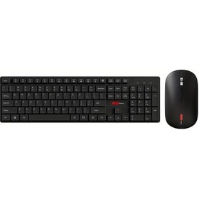 Resim Meridiangoods Lenovo İçin Kablosuz Klavye Ve Mouse Seti Black Ofis Evde Kullanım 105 Tuşlu Hafif Dayanıklı Çift Mod 2.4g Kablosuz Bağlantı Diğer 