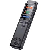 Resim Fosenze 32gb Siyah Profesyonel Ses Kaydedici - Yüksek Kaliteli Gürültü Engelleme, Tek Tuşla Kayıt, Ses Kontrol, Müzik Çalar, Pil Dahil 