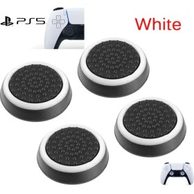 Resim Feza Ps5 Dualsense 2 Çift Tırtıklı Analog Başlığı Beyaz 