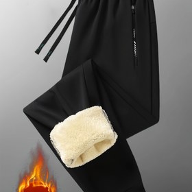 Resim 1 adet Kadın Kışlık Termal Pantolon - Kalınlaştırılmış Esnemeyen Egzersiz Pantolonu, Elastik Bel ve Manşetli Bilekli, Makinede Yıkanabilir Soğuk Hava Taytları Sonbahar/İlkbahar için, Düz Renk Günlük Jogger Eşofman Altı Spor Salonu, Koşu, Günlük Kıyafetler - Kaymaz Taban ve Kolay Giyilebilir 