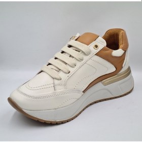 Resim Mammamia D25ka-7295 Of White Hakiki Deri Kadın Günlük Casual Sneaker Beyaz 
