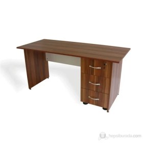 Resim Vena Nil Masa 3 Çekmeceli Sehpalı – Erik/Beyaz 