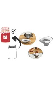 Resim Trade Bazaar Silikon Katlanabilir Konserve Kavanoz Hunisi - Akordiyon Huni 