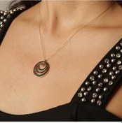 Resim Nazar Boncuk Detaylı Madalyon Kolye 