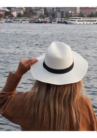Resim Kadın Hasır Fötr Şapka (547417979) 