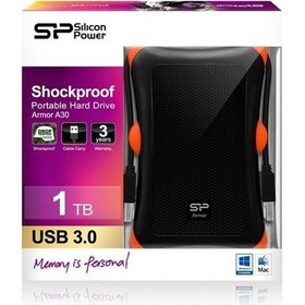 Resim Silicon Power Armor A30 1TB 2,5" USB 3.0 Siyah Taşınabilir Disk 