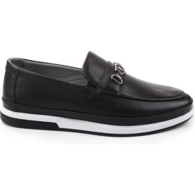 Resim Papuç Sepeti 224-1 Deri Günlük Erkek Babet Ayakkabı 