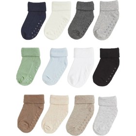 Resim Mem Socks Kaydırmaz Çocuk Çorabı 12'li 