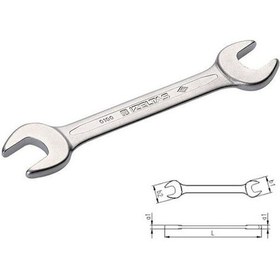 Resim İzeltaş İki Ağız Anahtar Kısa Boy 24x27 Mm N11.15836 