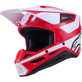 Resim Alpinestars Sm3 Heath Off-Road Kaskı Kırmızı Siyah 