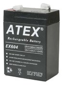 Resim ATEX Ax604 6v 4ah Bakımsız Kuru Akü 