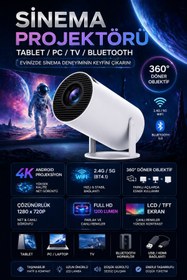 Resim nextbuy 4K Android Led Projektör 1280*720P Taşınabilir Ev Sinema Projeksiyonu Wifi Akıllı Görüntü Sistemi 