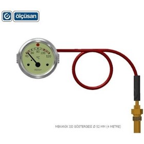 Resim Ölçüsan Hararet Saati Civali 4 Mt (40°C-120°C) (Ikazli) (52 Mm) 