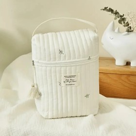 Resim My Balli Store Yaprak Desenli Organızer Bebek Çantası 