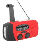 Resim Vkkstore Güneş Enerjili El Dönüşümlü Acil Radyo 2000MAH Şarj Edilebilir Taşınabilir Radyo (Yurt Dışından) 