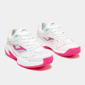 Resim Joma Jslams2632om Slam Jr Tenis Ve Padel Ayakkabısı Çocuk - Beyaz/pembe 