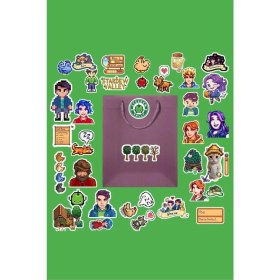 Resim Assess Store Stardew Valley Paketi/bullet Journal Defter Çıkartma Ajanda Laptop Etiket, 4687435476874 