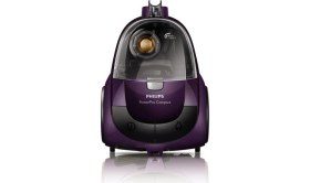 Resim Philips Powerpro Compact Toz Torbasız Elektrikli Mor Renkli Süpürge 