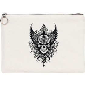 Resim Tattoo Tablet/portföy Çanta - Astarlı 30x21 Cm Beyaz Beyaz 
