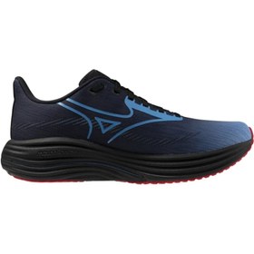 Resim Mizuno Wave Rider 29 Amsterdam Unisex Koşu Ayakkabısı Mavi / Siyah 