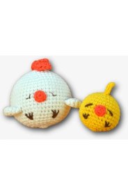 Resim SDT Group Hello Adorable Amigurumi Tığ Işi Kit Anne & Bebek Civciv 
