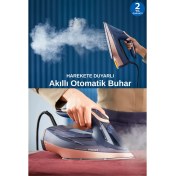 Resim Philips Azur 8000 Serisi OptimalTemp Teknoloji ile Sıfır Yanık Riski Buharlı Ütü 3000 W Mavi 