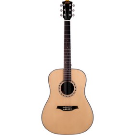 Resim Bromo BAB1 Dreadnought Akustik Gitar (Natural) 