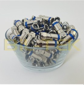 Resim Digitürk Rg6 Sıkmalı F Konnektör - 50 Adet 