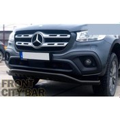 Resim Mercedes X-class 2017+ Uyumlu Off Road Saclı Ön Koruma Ön Tampon Koruma Demiri Siyah Gloplus Aqm4wd 