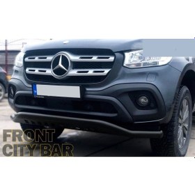 Resim Mercedes X-class 2017+ Uyumlu Off Road Saclı Ön Koruma Ön Tampon Koruma Demiri Siyah Gloplus Aqm4wd 