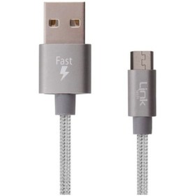 Resim Linktech K551 Micro Usb Örgü Metal Başlı 1Mt Şarj Ve Data Kablosu (359712231) 