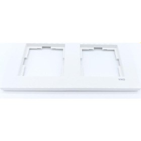 Resim Viko Karre Ikili Çerçeve Beyaz 
