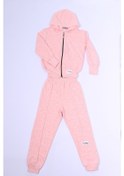 Resim Kız Çocuk Eşofman Takımı Kapşonlu Fermuarlı C48 Pembe 