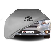 Resim ULTRASHOP Subaru Legacy 6 (2014-) Araba Brandası Kumaş Penye Branda Logolu Gri Oto Branda 
