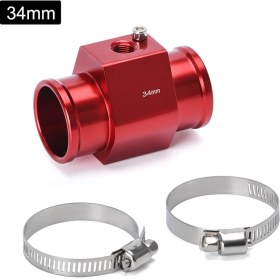 Resim Xiyu Shop Kırmızı 34MM Stil 1 Adet Su Sıcaklığı Sıcaklığı Ortak Boru Sensörü Göstergesi Radyatör Hortumu Adaptörü Boyutu (Yurt Dışından) 