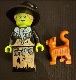 Resim Orjinal Lego Minifigür Witch With Cat 