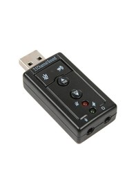 Resim 7.1 Usb Stereo Ses Adaptörü , Harici Ses Kartı, Pc Ve Dizüstü Bilgisayar İçin 3d Usb Ses Adaptörü, 