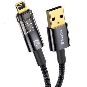 Resim Baseus Super Şarj 2.4A 1Mt İphone 12 12 Pro Max Şarj Kablo USB to iPhone Şarj Kablosu 480 MB/sn Veri Aktarım 