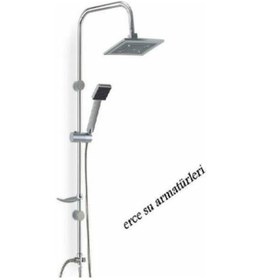 Resim Yağmur Sistem Kare Robot Duş Takımı Krom 