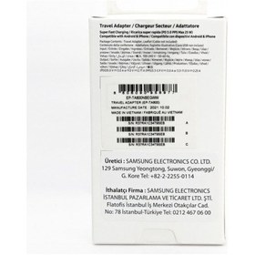Resim Samsung Uyumlu Galaxy S21+ 5g Type-C Fast Şarj Adaptörü 25W Siyah (Samsu 