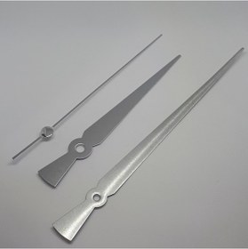 Resim Duvar Saat Mekanizması Için Uzun Akrep Yelkovan Seti - Gümüş 