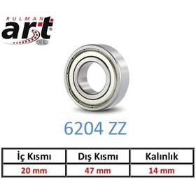 Resim Art 6204 Zz Rulman 20X47X14 528100784 