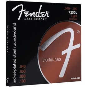 Resim Fender Super 7250L Bass Strings Takım Tel Bas Gitar Teli 040-100 