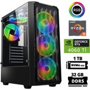 Resim XASER Delux X74 Ryzen 5 7600 32gb Ddr5 Ram 1tb M.2 Nvme Ssd 8gb Rtx4060ti Masaüstü Oyuncu Bilgisayarı 