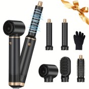 Resim OKWRAP 5-in-1 Sıcak Hava Fırçası, Ayrılabilir Saç Kurutma Fırçası ile Difüzör, 2025 Güncelleme Güçlü Üfleme Kurutma ve Düzleştirme, Oval Fırça Tasarımı, Ekstra Bağlantılar ve Nozul Dahil, Saç Stil Aracı|Şık Stil|Ayrılabilir Tasarım, Stil için Saç Kurutma Makinesi 