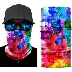 Resim Chaoduo Shop G443428A Style Boyunda Buff Düz Renk Bandana Buffs Outdoor Bisiklet Motosiklet Rüzgar Geçirmez Balaclava Kamuflaj Yüz Maskesi Eşarp Isıtıcı Kalkan## (Yurt Dışından) 